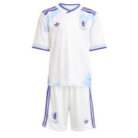 Stroje piłkarskie Aston Villa Koszulka Trzeciej dla dzieci 2025-26 Krótki Rękaw (+ szorty)